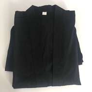 MEN Black Karate GI Kimono 100% Cotton Suit Kids V-Neck Martial Arts Dobok Suit Uniform Karate Kickb