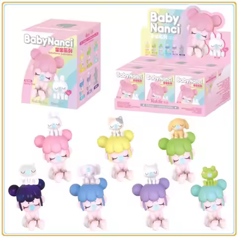 Robotime Rolife Nanci Action Figures Babynanci Seatmates Cute Mini Dolls Toys for Kids-NAXX0