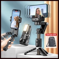 Q18 Gimbal Stabilizer Desktop Following the shooting Mode Smartphone Selfie Stick Tripod with Led Fi