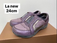二手出清 la new 紫色套式休閒鞋