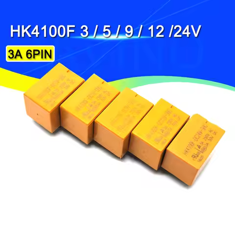 5-50PCS Relay HK4100F-DC12V-SHG HK4100F-DC5V-SHG 6 pin 3A 3V / 5V / 9V / 12V / 24V HK4100F-DC24V-SHG