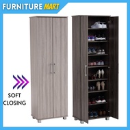 Furniture Mart EVERET 4 &amp; 6 ft storage cabinet with adjustable shelves/ shoe cabinet/ almari ikea/ almari kasut bertutup