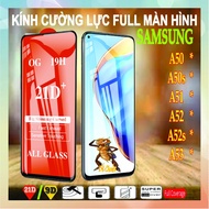 Full screen tempered glass sticker, samsung A50, A50S, A51, A52S, A52, A53 5G phones (9d/21d)