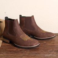 R003 Chelsea boots Cross-Border Embroidered Cover Foot Chelsea boots Men Martin boots Foreign Trade 