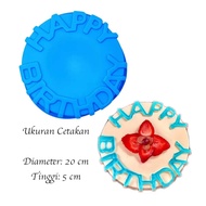 Happy Birthday Silicone Embossed Pudding Mold Birthday Cake Silicone Mould