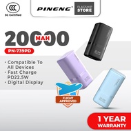 [3C Certified] Pineng PN-739PD 22.5W 20000mAh Fast Charge Portable Powerbank PN739 Pineng Powerbank