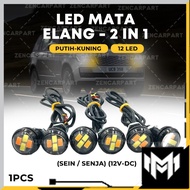 Eagle Eye Led Lights 2 Colors 2in1 Eagle Eyes Eyes Eyes Dusk Sen Car Motorcycle