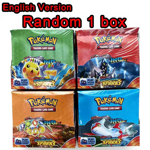 360Pcs English Version Pokemon TCG Scarlet & Violet 151 Surging Sparks Classics Booster Box Pokemon 