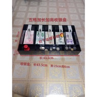 Five Grid Lengthened Heightened Cash Register Box Supermarket Cash Register Box Cash Box Coin Box Ca