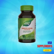 USA Supplements | Nature's Way, Riboflavin Vitamin B2 ( Supports Metabolism )