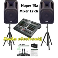 New paket sound system huper ak15a mixer ashley selection 12 channel