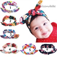 Floral printed bunny headband