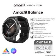 Amazfit Balance 46mm Smart Watch,AI Fitness Coach,Sleep &Health Tracker with Body Composition,Dual-B