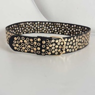 Rivet Belt Ultra Wide Belt Retro Punk Style y2k emo Ladies Fashion Wide Belt