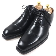 全新未使用 REGAL 男士直頭穿孔繫帶皮鞋，25 碼，日本製。