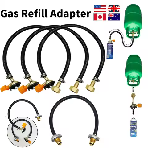 Outdoor Gas Tank Inflation Valve Cylinder Gas Inflate Camping Butane Gas Refillable Adapter Cylinder