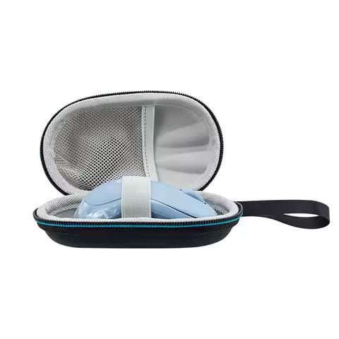 Waterproof Wireless Mouse Storage Bag Double Zipper Wireless Mouse Carrying Case with Hand Rope for 