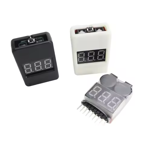 1-8s Lipo Battery Voltage Tester/Low volt buzzer Alarm/Battery Voltage meter monitor Checker 3.7V-22