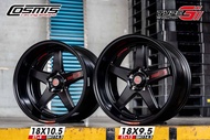 ล้อแม็กใหม่ ขอบ18 -  COSMIS รุ่น TYPE G - สีดำมัน - ขอบ18 x 9.5 x 10.5 x 5รู114.3 ET12/8 - ส่งฟรี Kerry Express - กรุณาสอบถามสต็อกก่อนกดสั่งซื้อ