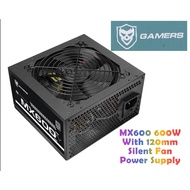 MX600 600W With 120mm Silent Fan Passive PFC 12V Gaming PC Power Supply