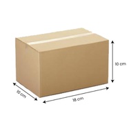 Cardboard Box Plain Cardboard 18x10x10 cm c flute 4mm NEW