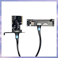 (V L A O) PCIe 4.0 X8 to SFF-TA-1016 Adapter Card MCIO External Graphics Card Split Card Support 2U 