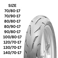 TAYAR TUBELESS 70/80 70/90 80/90 90/80 120/70 17 INCH TAYAR TIRE TYRE TUBELESS TAYAR TYRE SLASH SWAL