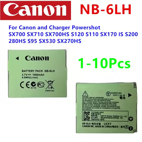 New Original NB-6LH NB-6L 1060mAh Battery For Canon SX700 SX710 SX700HS S120 S110 SX170 IS S200 280H