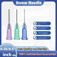 30pcs 0.25/0.5-inch 14G-30G Plastic stainless steel glue dispensing needles