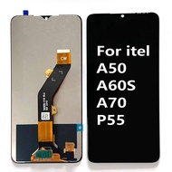 จอ LCD แบบดั้งเดิมสำหรับ ITEL A50 A60S A70 P55หน้าจอสัมผัสเปลี่ยนชุดประกอบจอแสดงผลเครื่องอ่านพิกัด