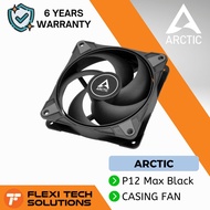 Flexi tech ARCTIC P12 Max 120mm Casing Fan - Black High-performance 120 mm PWM PC Destop Case Fan