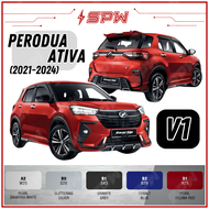 Perodua Ativa (2021-2024) V1 Gear Up Bodykit GU Body Kit Front Bumper Side Skirt Rear Bumper ABS Spo