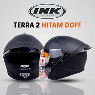 Ink Terra 2 Black Doff | Ink Tera 2 Double Visor Helmet - Halfface Helmet | SNI SNI SNI SNI
