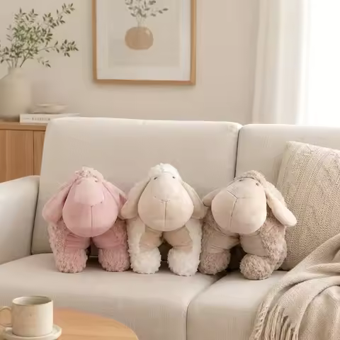 Foldable Sheep Pillow Soft Lambskin Chair Sofa Cushion Living Room Bedroom Decorative Accessories Pl