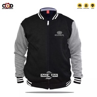 Distro Style Varsity Distro Jacket 1205 LamaText Silver Sweater Hoodie Distro Jacket Girls Boys Impo