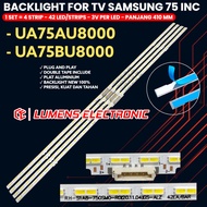 SAMSUNG 75 INCH TV BACKLIGHT 75AU8000 75BU8000 UA75AU7000 UA75AU8000 UA75BU8000 BL BN96-525948 REV00