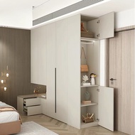 Solid Wood Wardrobe Storage Cabinet 2/3/4/5 Doors Wardrobe With Drawers Wardrobe Cabinet Small Wardr