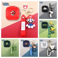 Compatible with Baseus Bass WM02s Bluetooth Earphone Protective Silicone Cute Cartoon Covers Bluetoo
