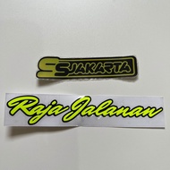 STIKER STICKER KAWAHARA CUSTOM WORLD SETAN JALANAN RAJA JALANAN CUTTING
