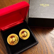 超新 Celine vintage earclips 星球耳夾耳環 中古