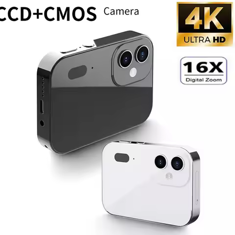 8-128GB D6 Digital Camera 4K HD Camera Recorder Music Player Touch Control Screen Vlogging Camera Ni