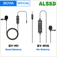 ALSKD BOYA 3.5mm TRRS Lavalier Lapel Microphone BY-M1/BY-M1S for iphone Xiaomi Smartphone PC Camera Recording Youtube Live Streaming DJFUH