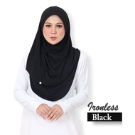 Tudung Sarung Moscrepe ironless | Tudung Instant Hijab