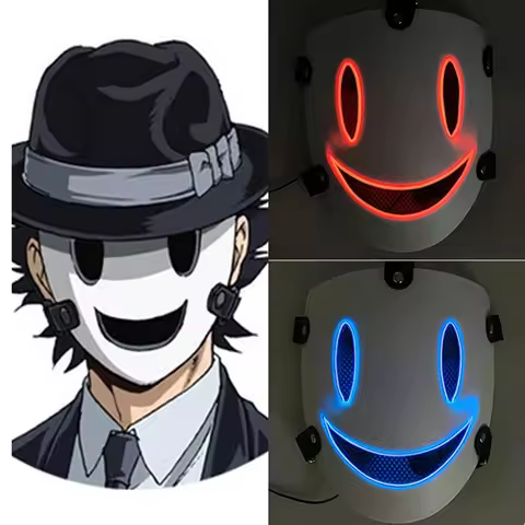 LED High Rise Invasion Mask Cosplay High Rise Invasion Ain Costume Accessories Mask Adult Anime High