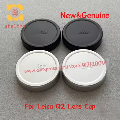 New Original For Leica Q2 Q3 Q Q-P Metal Lens Cover - Camera Lens Cap Silver/Black