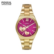 Fossil Women's Scarlette Analog Watch ( ES5325 ) - Quartz, Gold Case, Round Dial, 8 MM Gold Stainless Steel Band