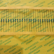 Taiwan resistor 1/4 w 1% 1r to 100r metal film 1/4w thick feet copper 1 percent quarter watt 1r2 1r5