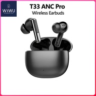WiWU T33 Wireless Earphone IPX4 Enhance ANC Earbuds Long Battery Portable mini Size Earphones with S