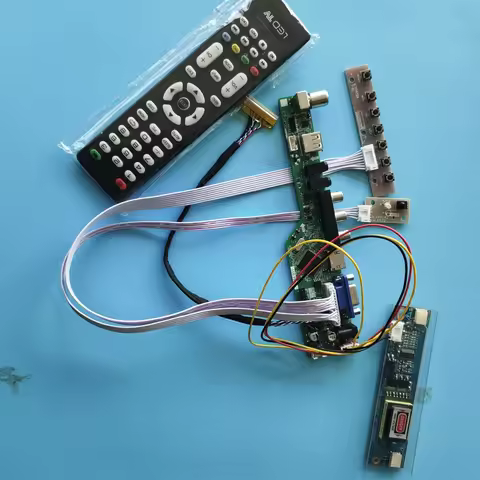 Kit For M156B1-L02 M156B1-L01 HDMI-Compatible 2 lamps Screen Audio 1366x768 TV AV VGA Controller Boa