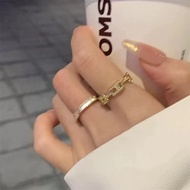 Shell Letter H Ring Female Exquisite High-end Index Finger Ring Girlfriend Ring